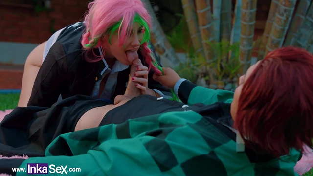 Tanjiro Trains Mitsuri's Anal Virginity To Enhance Her Slayer Skills