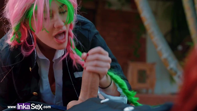 Tanjiro Trains Mitsuri's Anal Virginity To Enhance Her Slayer Skills