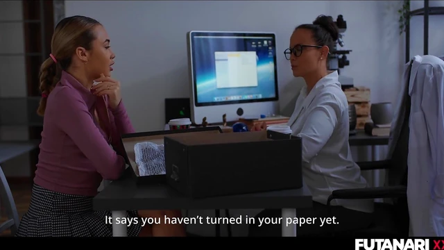 Futuristic Teacher Seduces Student With Her Cock For Ultimate Pleasure Night