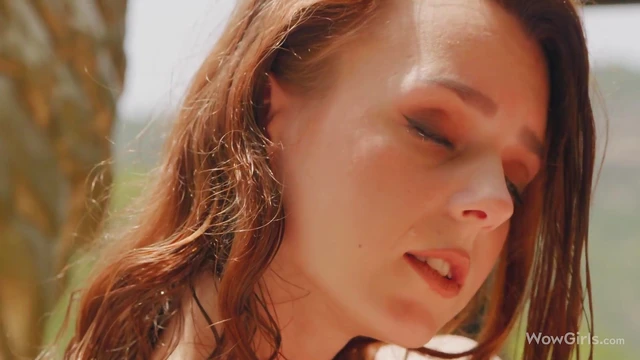 Amber Outdoors: Stunning Model Caresses Her Sexy Tits & Pussy