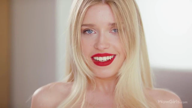 Super-Horny Blonde Freya Asks Us Hard for Wild Fucking Action