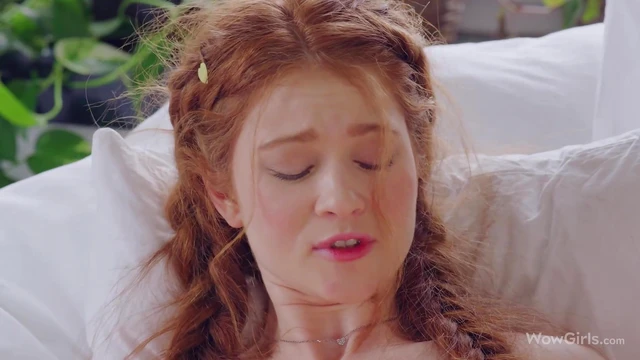 Amazing Redhead Girl Sofilie Masturbates Seductively Alone on Bed