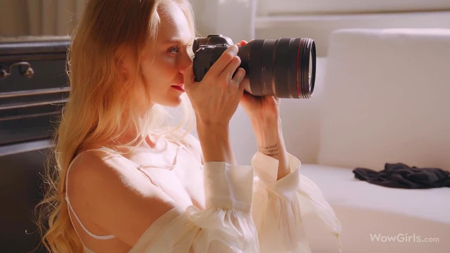 Two Super Hot Girls Nancy & Eva Blaze up During Steamy Photoshoot Fun