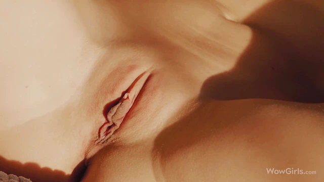 Beautiful Ukrainian Model Ellie Luna Fingers Herself Sensually on Couch