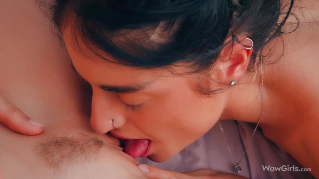 Super Hot Lesbian Couple Kelly & Laia Have Steamy Couch Sex Scene