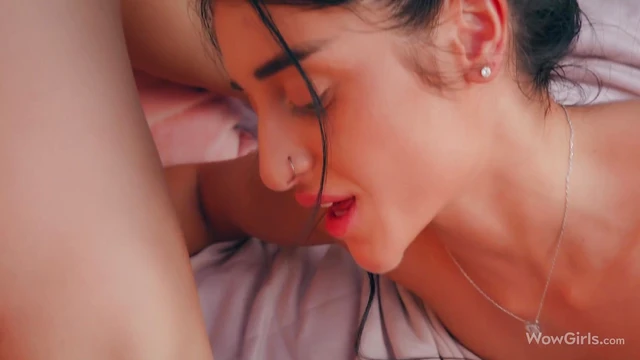 Super Hot Lesbian Couple Kelly & Laia Have Steamy Couch Sex Scene