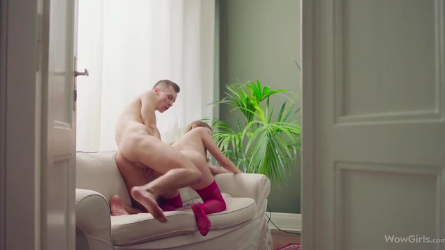 Beautiful Lena Gets Her Tits Sucked Before Getting Fucked in Various Positions