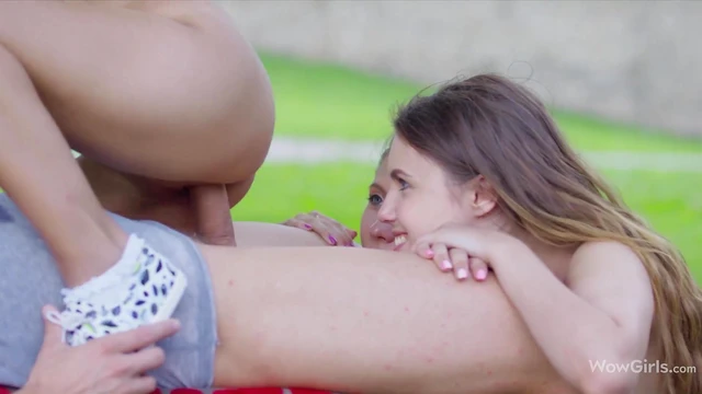 Three Stunning Friends Take Turns Fucking Surprised Guy Outdoors