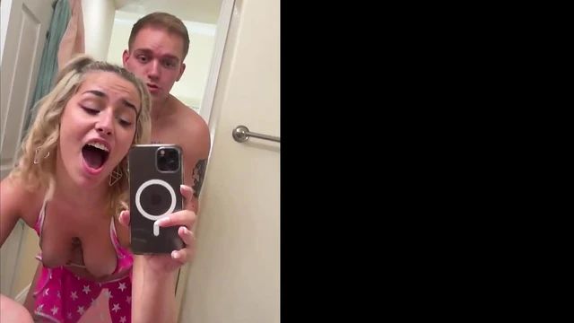 Petite Blonde Teen Gets Juicy Pussy Pounded After Dick Teasing