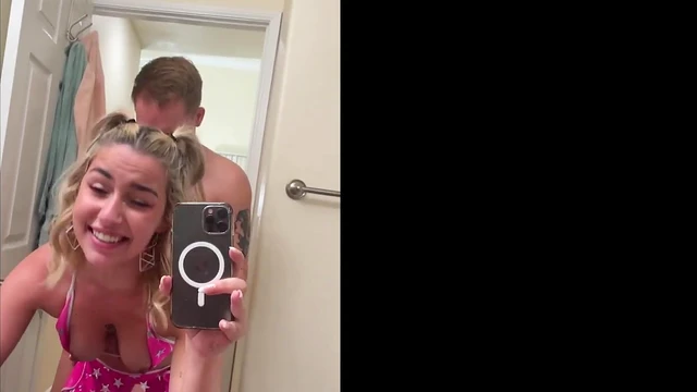 Petite Blonde Teen Gets Juicy Pussy Pounded After Dick Teasing