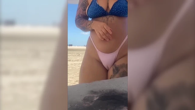 Beach Encounter: Young Guy Touches Pussy; She Returns Favor by Handjob