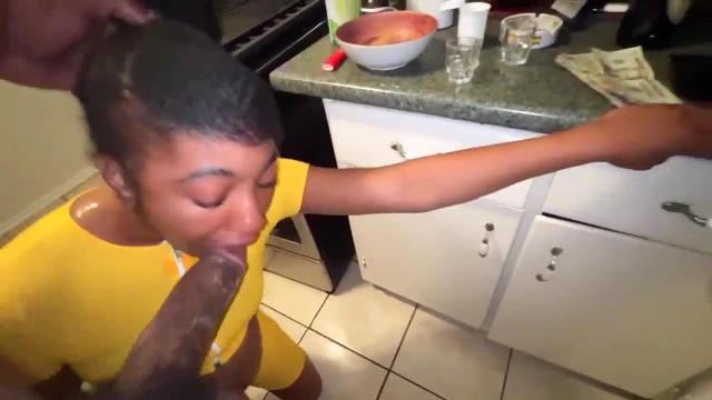 Thirsty Stepsis Seduces Me; Ebony Slut Gives Insane Blowjob & Craves More