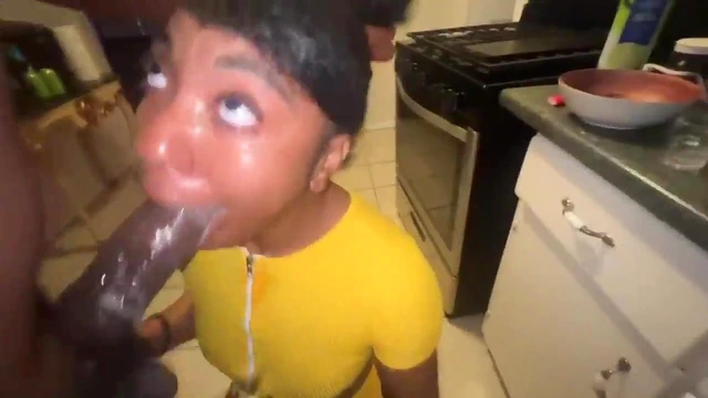 Thirsty Stepsis Seduces Me; Ebony Slut Gives Insane Blowjob & Craves More