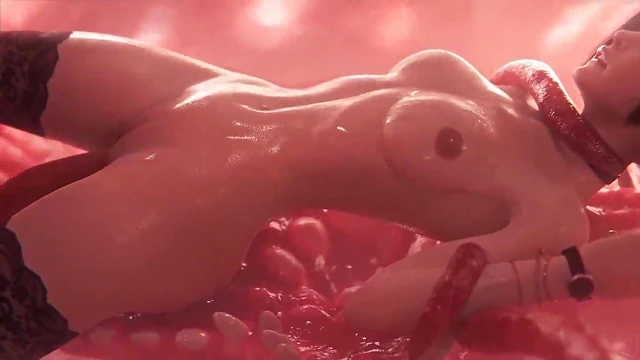 Ada Battles Creature's Fiery Passion in Steamy Sexual Encounter