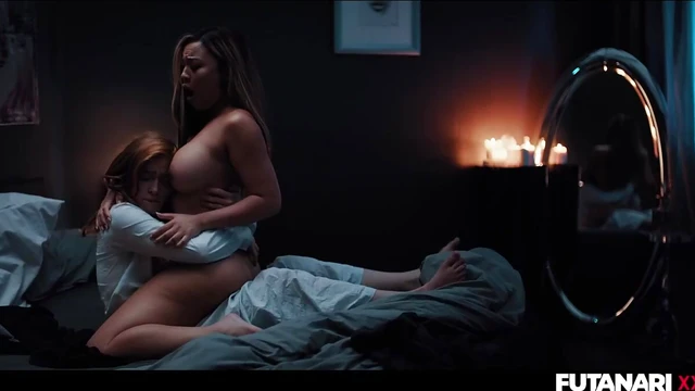 Hot Dick-Having Maid Secretly Seduces Boss's Curvy Wife at Night