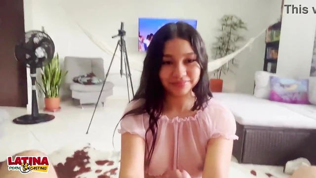 Teen Latina Gets Fucked Hard During Messy Creampie Audition Scene