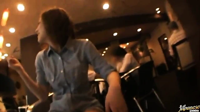 Sizzling Kinky Asian Shows Off Her Skills In Public Restaurant