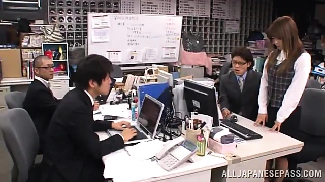 Sizzling Office Seduction, Horny Japanese Girl Gets Hard Pounded By Boss