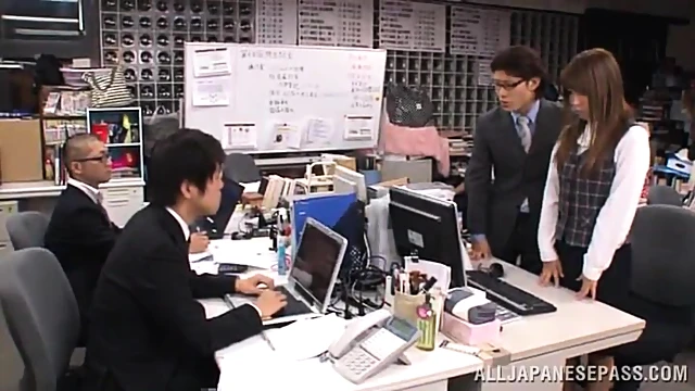 Sizzling Office Seduction, Horny Japanese Girl Gets Hard Pounded By Boss