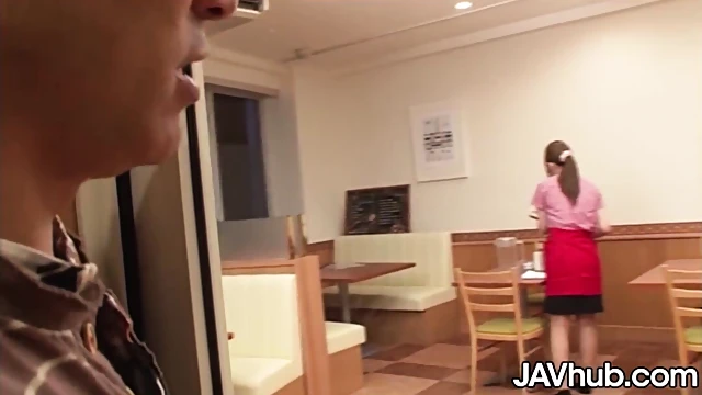 Seductive Mio Ozora Tempts Her Eager Customer For Steamy Encounter