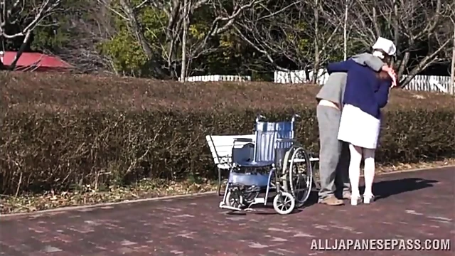 Japanese Nurse Helps Paralyzed Man Rise Again For Steamy Public Sex Act