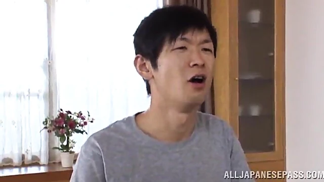 Seductive Kimono Woman Licks Balls Then Gets Fucked From Behind Hard