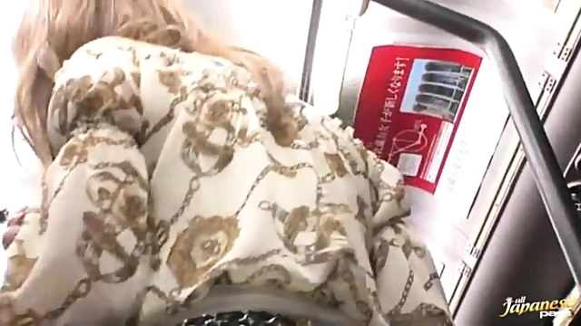 Japanese Beauty Gives Blowjob To Two Dicks In Public Transport Ride