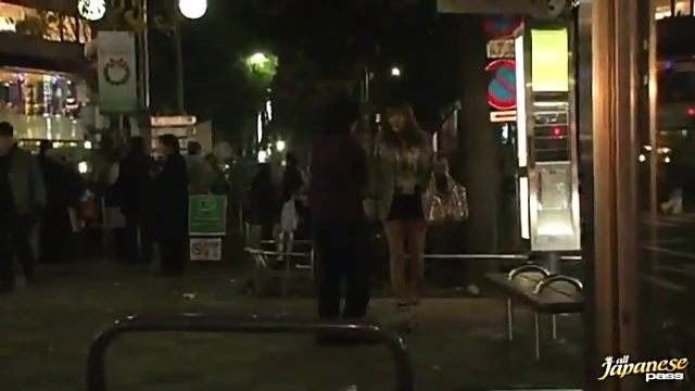 Japanese Beauty Gives Blowjob To Two Dicks In Public Transport Ride