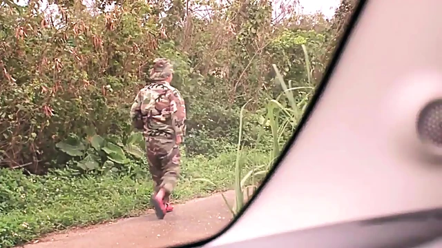 Sizzling Japanese Beauty Gets Her Pussy Invaded Outdoors Vigorously