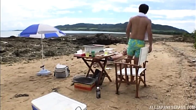 Kitano Nozomi Craves Big Dicks For Steamy Beach Sex Capades