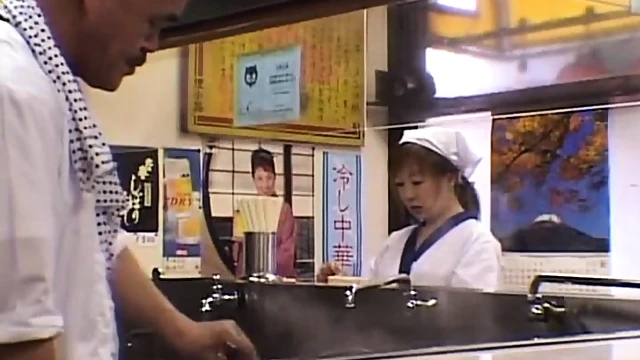 Seductive Japanese Wife Kneels Down To Tease His Stiff Cock Deeply