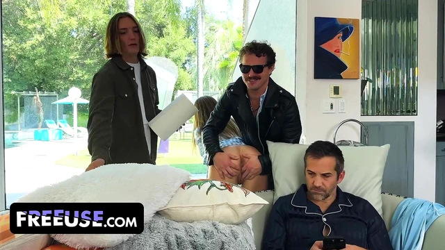 Freeuse Wanksgiving: Three Cocks, One Milf