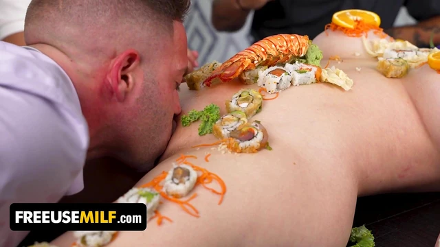 Busty Japanese Chef Combines Freeuse Sex and Fine Dining