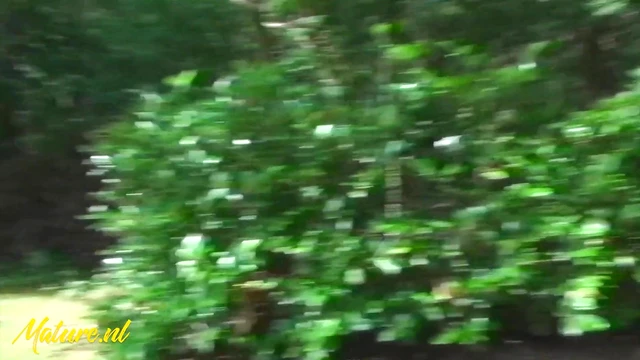 Sultry Curvy Dutch Gal Massages Her Plump Pussy Outdoors Explicitly