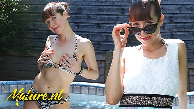 Sensual Mature Lady Self-Pleases To Climax In Luxury Hot Tub Scene