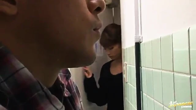 Hot Nina Sucks Big Dick In Restroom For Steamy Fuck Action
