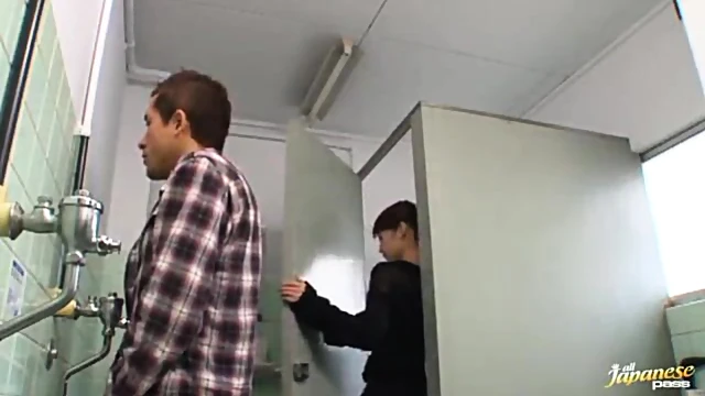 Hot Nina Sucks Big Dick In Restroom For Steamy Fuck Action