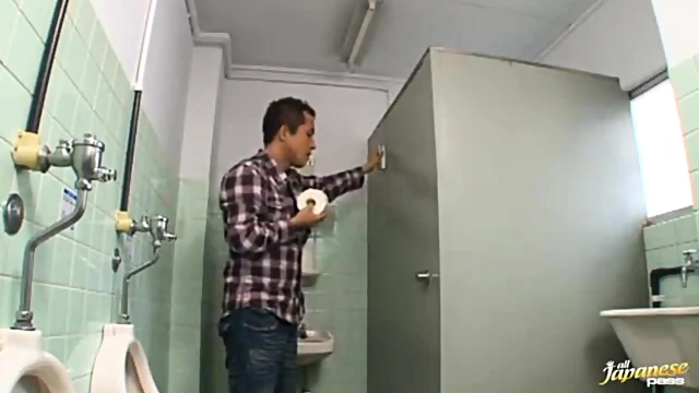 Hot Nina Sucks Big Dick In Restroom For Steamy Fuck Action