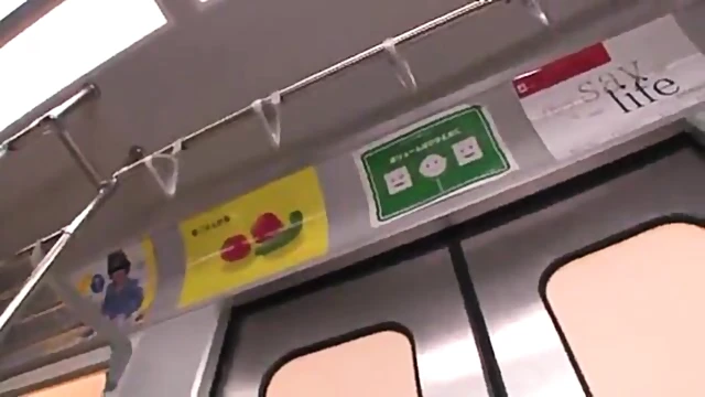 Yuna Shiina & Erina Strip Guy For Public Blowjob Orgasm On The Train Ride