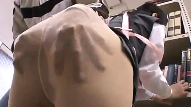 Hot Japanese Librarian Gets Drilled Amidst Quiet Library Shelves