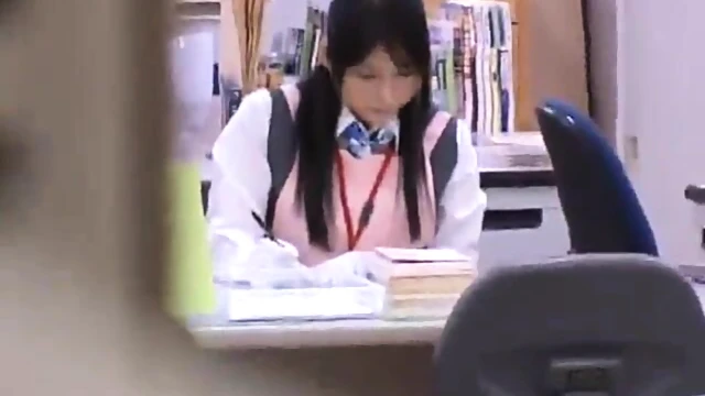 Hot Japanese Librarian Gets Drilled Amidst Quiet Library Shelves