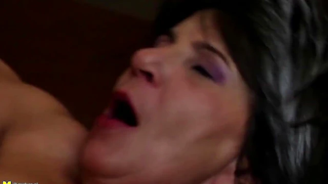 Hungry Granny's Thirsty Holes Devour Young Man's Cock Deeply