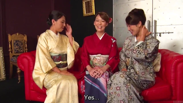 Kimono Seduction Party: Reiko & Friends Feast On Hot Sex Action