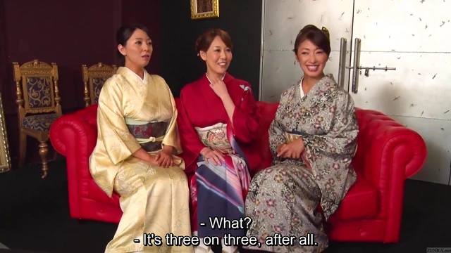 Kimono Seduction Party: Reiko & Friends Feast On Hot Sex Action