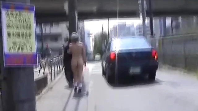 Public Nudity JAV: Stark Naked Construction Worker Gets Subtitles Added