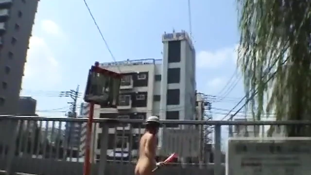 Public Nudity JAV: Stark Naked Construction Worker Gets Subtitles Added