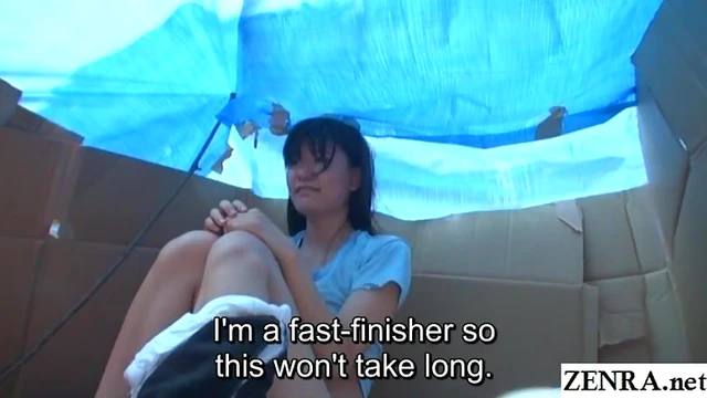 Desperate Homeless JAV Star Trades Sex For Food In Cardboard Shack