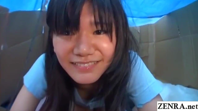 Desperate Homeless JAV Star Trades Sex For Food In Cardboard Shack