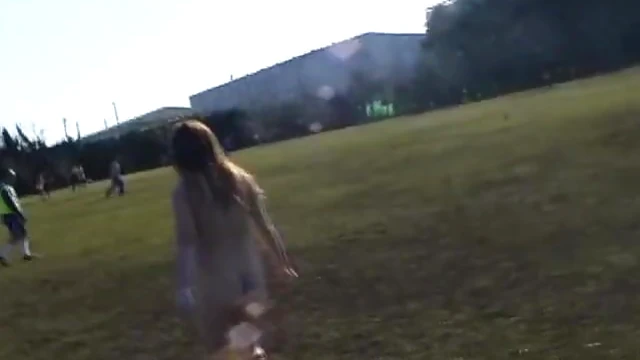 Japanese Babe Peeing Publicly Subtitled Before Joining Soccer Game Action