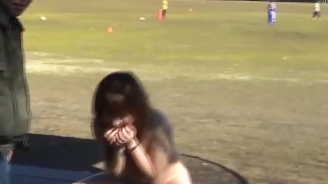 Japanese Babe Peeing Publicly Subtitled Before Joining Soccer Game Action